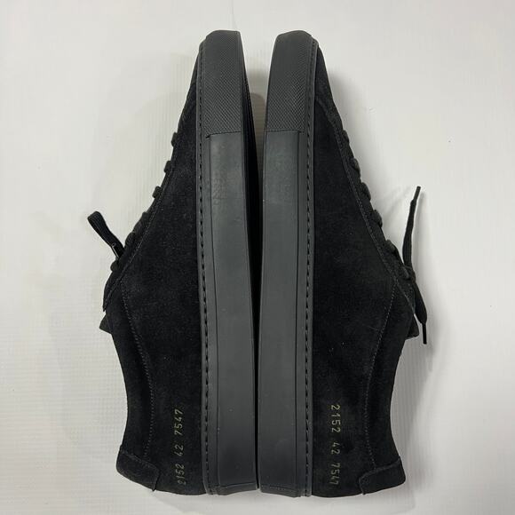 NEW COMMON PROJECTS Original Achilles Low Sneakers Black Suede EU 42 US 9 Shoes - Picture 9 of 12